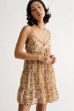 Tobi Believe In Me Floral Skater Mini Dress -