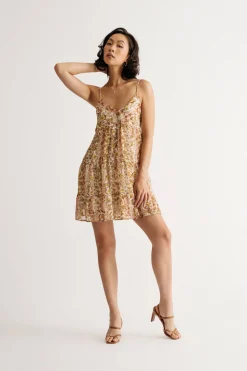 Tobi Believe In Me Floral Skater Mini Dress -