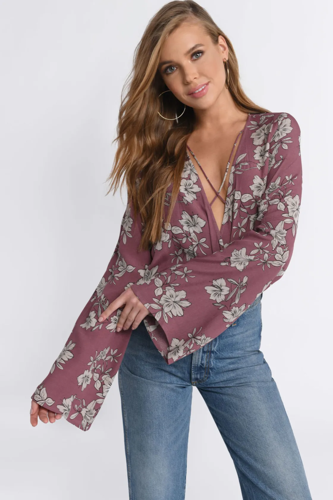 Tobi Bella Surplice Blouse -