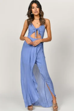 Tobi Belle Cutout Wrap Maxi Dress -