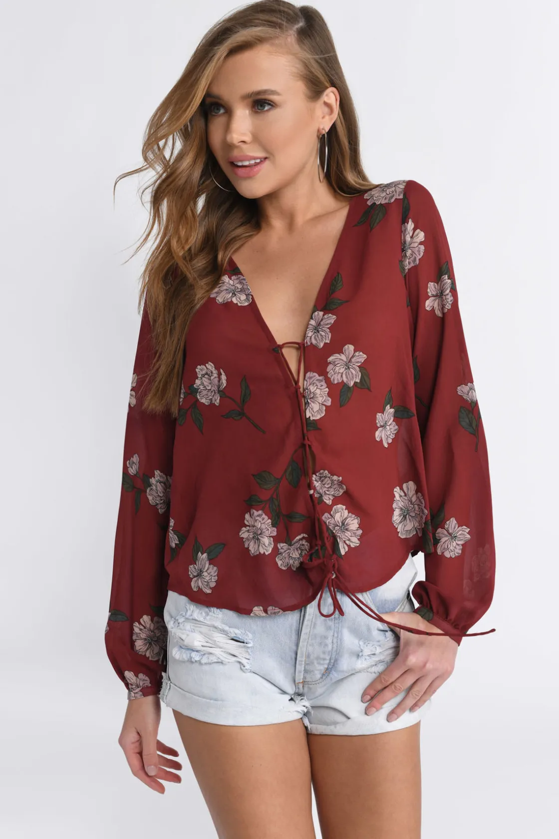 Tobi Best Bud Floral Blouse -