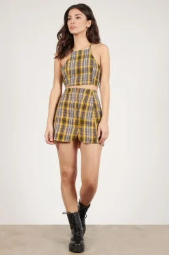 Tobi Best I Ever Plaid Crop Top And Mini Skirt Set -