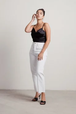 Tobi Best Mistake Satin Bodysuit - Mauve