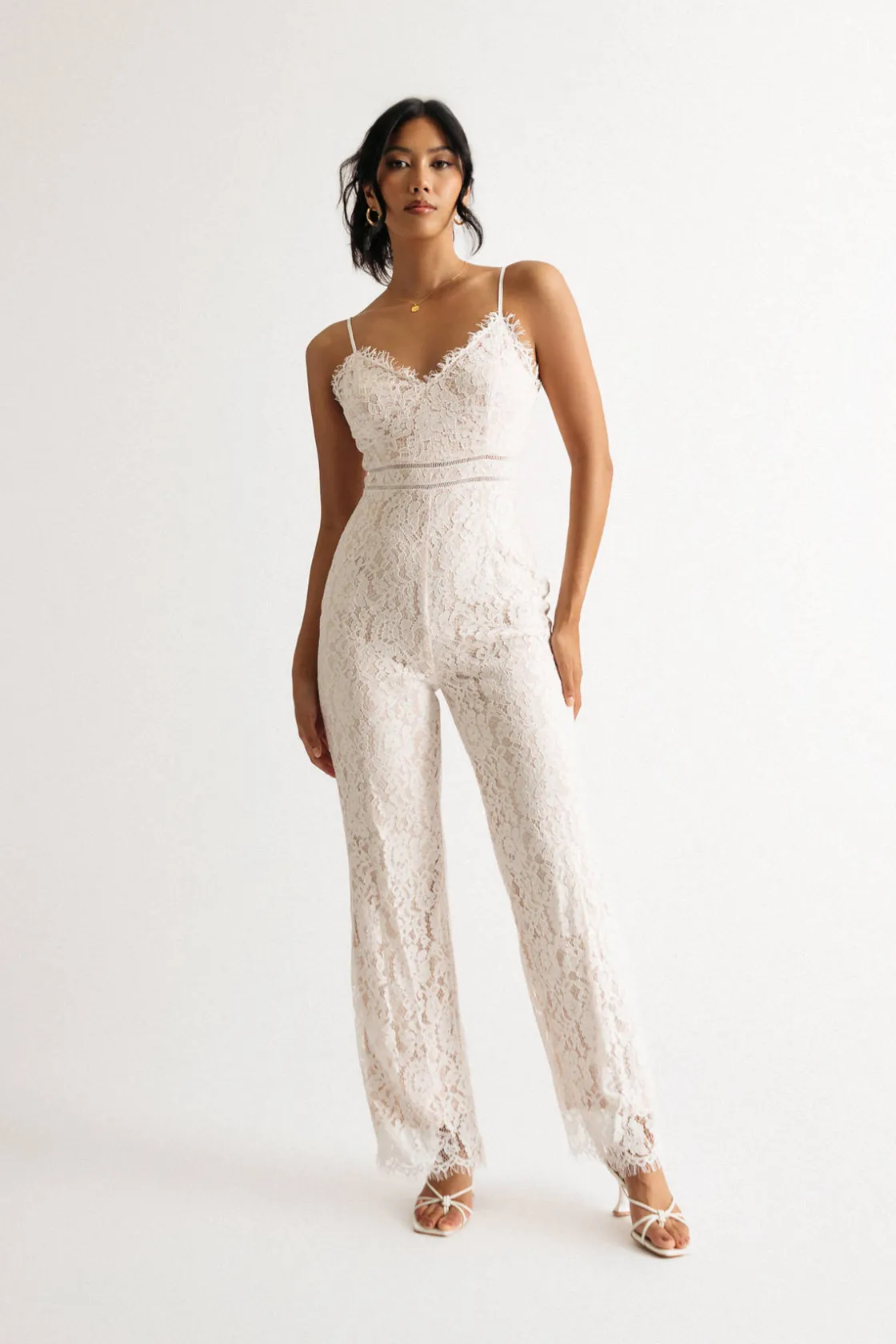 Tobi Bethany Lace Jumpsuit -