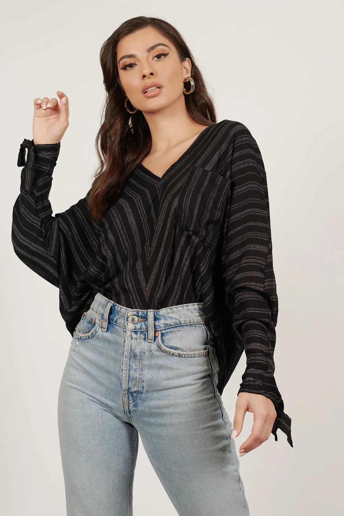 Tobi Bethany Stripe Blouse -