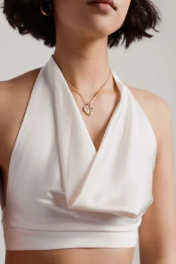 Tobi Betsy Rosary Double Charm Necklace -