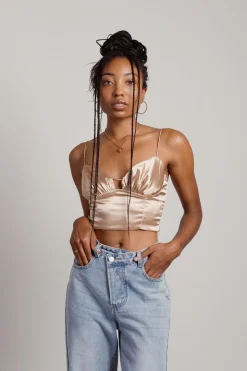 Tobi Better Love Crop Top - Brown