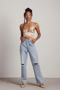 Tobi Better Love Crop Top - Brown