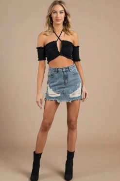 Tobi Bingo Crop Top - Sienna