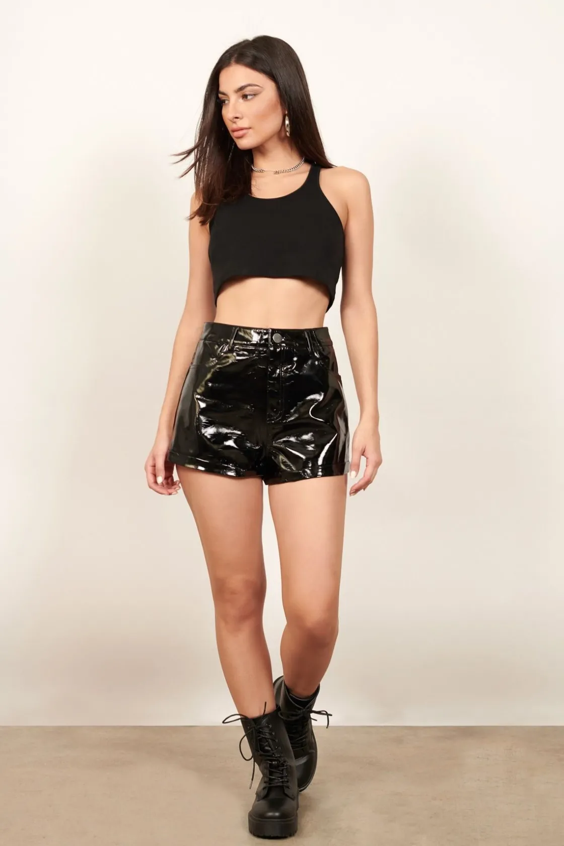 Tobi Blaire Faux Leather Shorts -