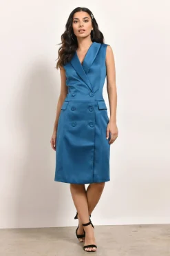Tobi Blessed Are The Meek Buttoned Blazer Midi Dress -