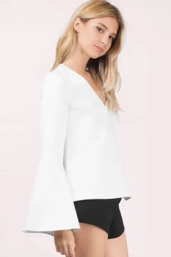 Tobi Bless'ed Are The Meek Haze Bell Sleeve Blouse -