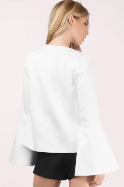 Tobi Bless'ed Are The Meek Haze Bell Sleeve Blouse -