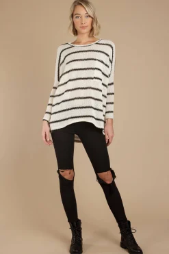 Tobi Blurred Lines Stripe Sweater -