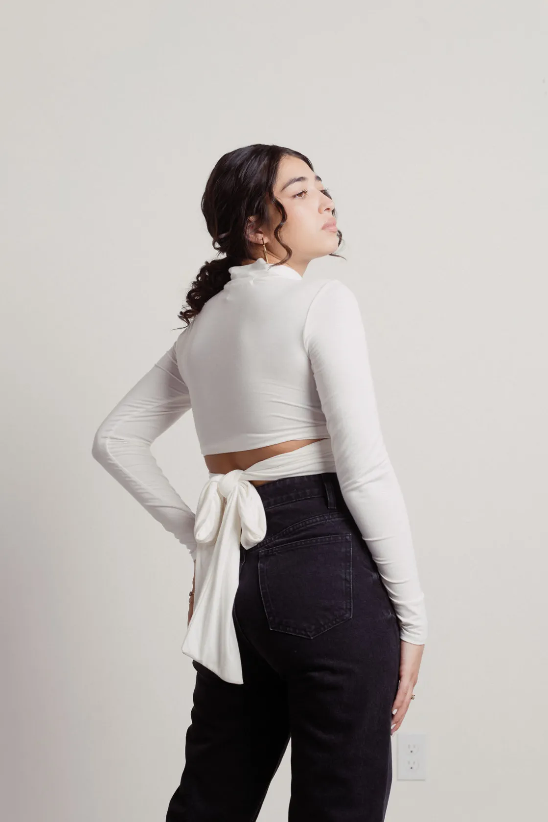 Tobi Born Again Crop Top - Burgundy