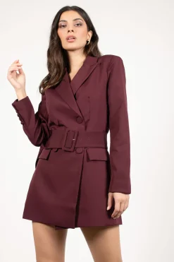 Tobi Boss Lady Belted Blazer Mini Dress -