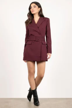 Tobi Boss Lady Belted Blazer Mini Dress -