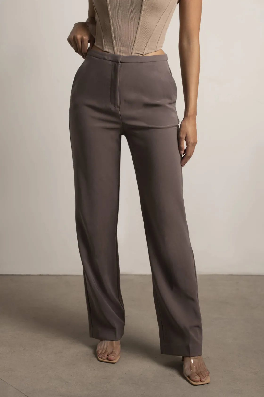 Tobi Brielle Straight Leg Trouser Pants