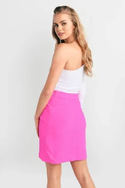 Tobi Bright Lights Surplice Mini Skirt -