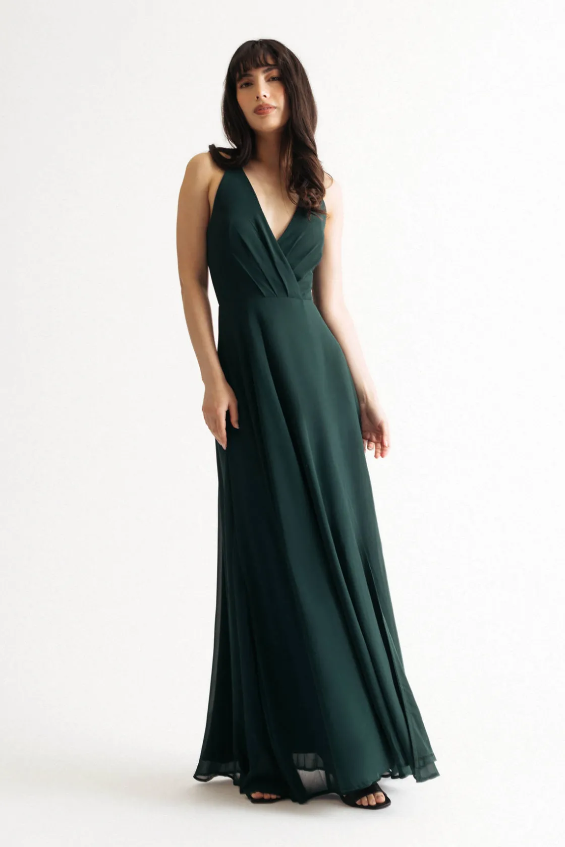 Tobi Bring Me Closer Halter High Slit Maxi Dress - Ivory
