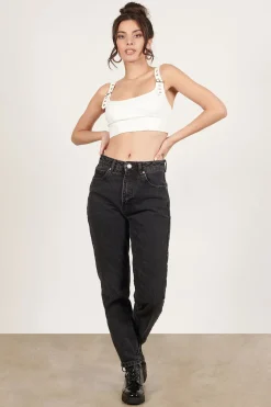 Tobi Buckled Up Crop Top -