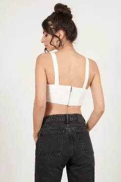 Tobi Buckled Up Crop Top -