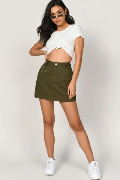 Tobi Cadet Marsha Utility Mini Skirt -