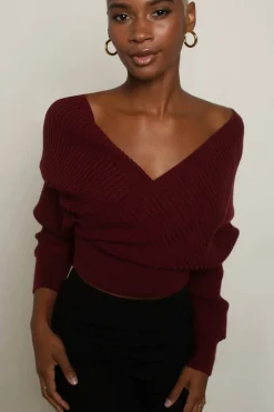 Tobi Caelan Ribbed Knit Sweater - Cream