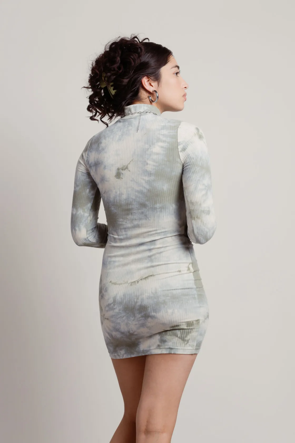 Tobi Cain Tie Dye Tie Dye Ribbed Dress -