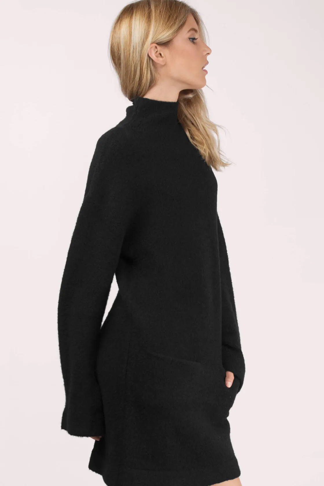 Tobi Cameo Change For Love Knit Sweater Mini Dress -