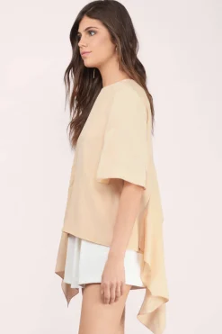 Tobi Cameo Disposition Silk Top -
