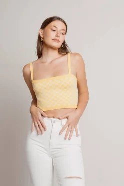 Tobi Candy Clouds Crop Top - Pink