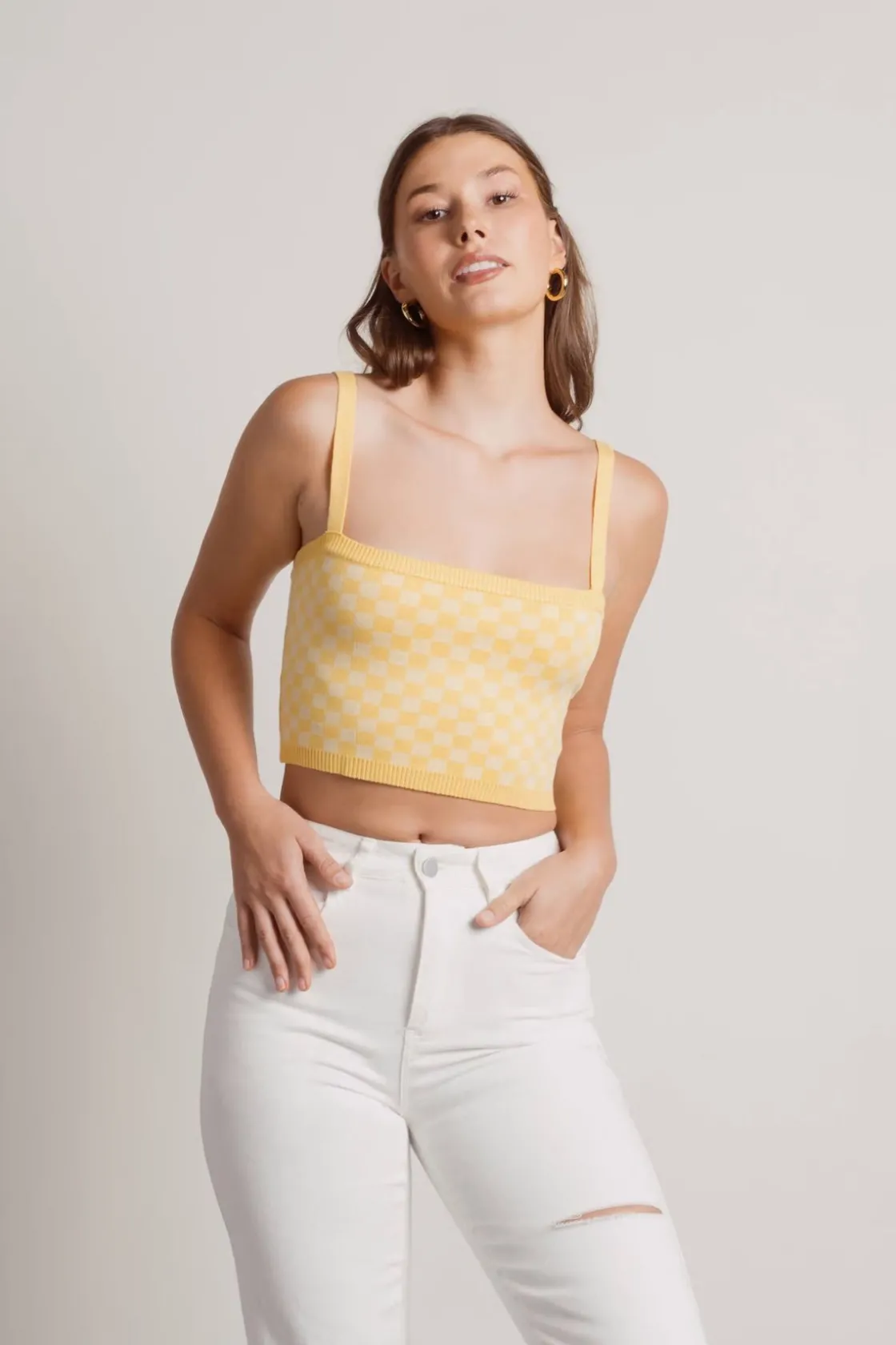 Tobi Candy Clouds Crop Top - Pink