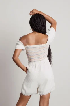 Tobi Candy Drop Smocked Romper -