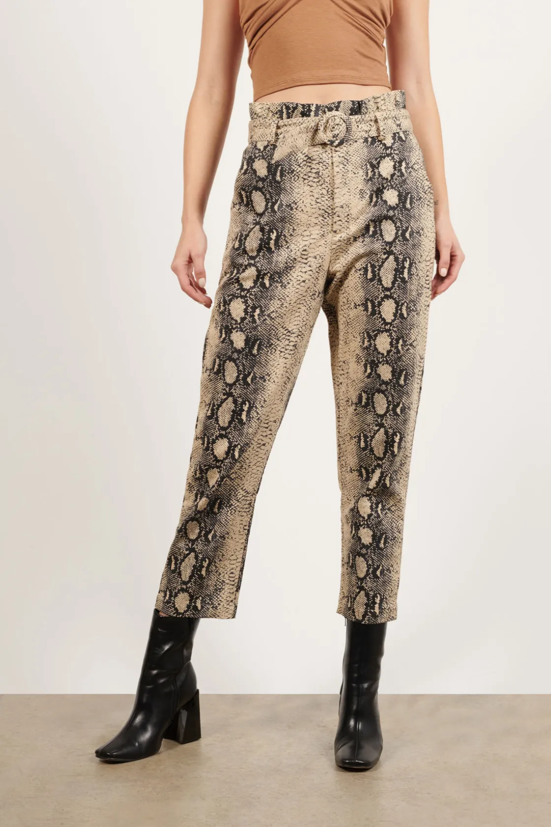 Tobi Can't See Snake Print Pants -