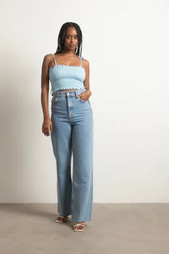 Tobi Care About Me Crop Top - Ivory
