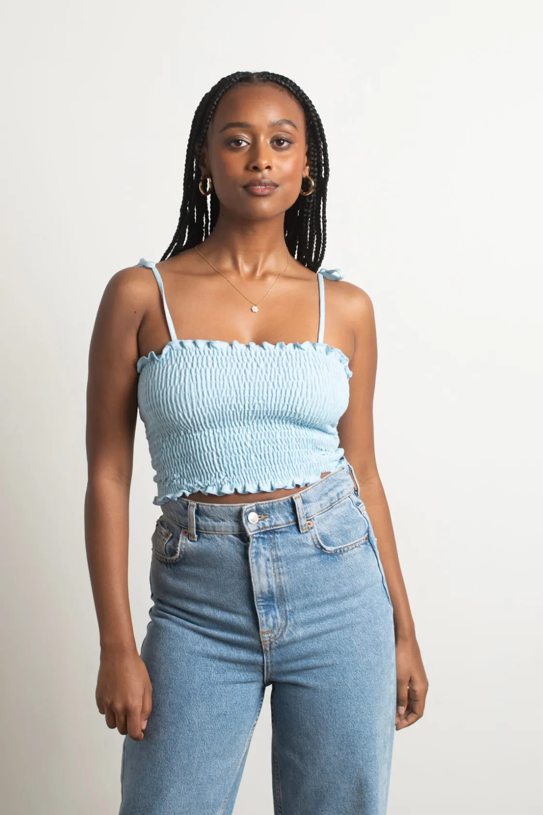 Tobi Care About Me Crop Top - Ivory