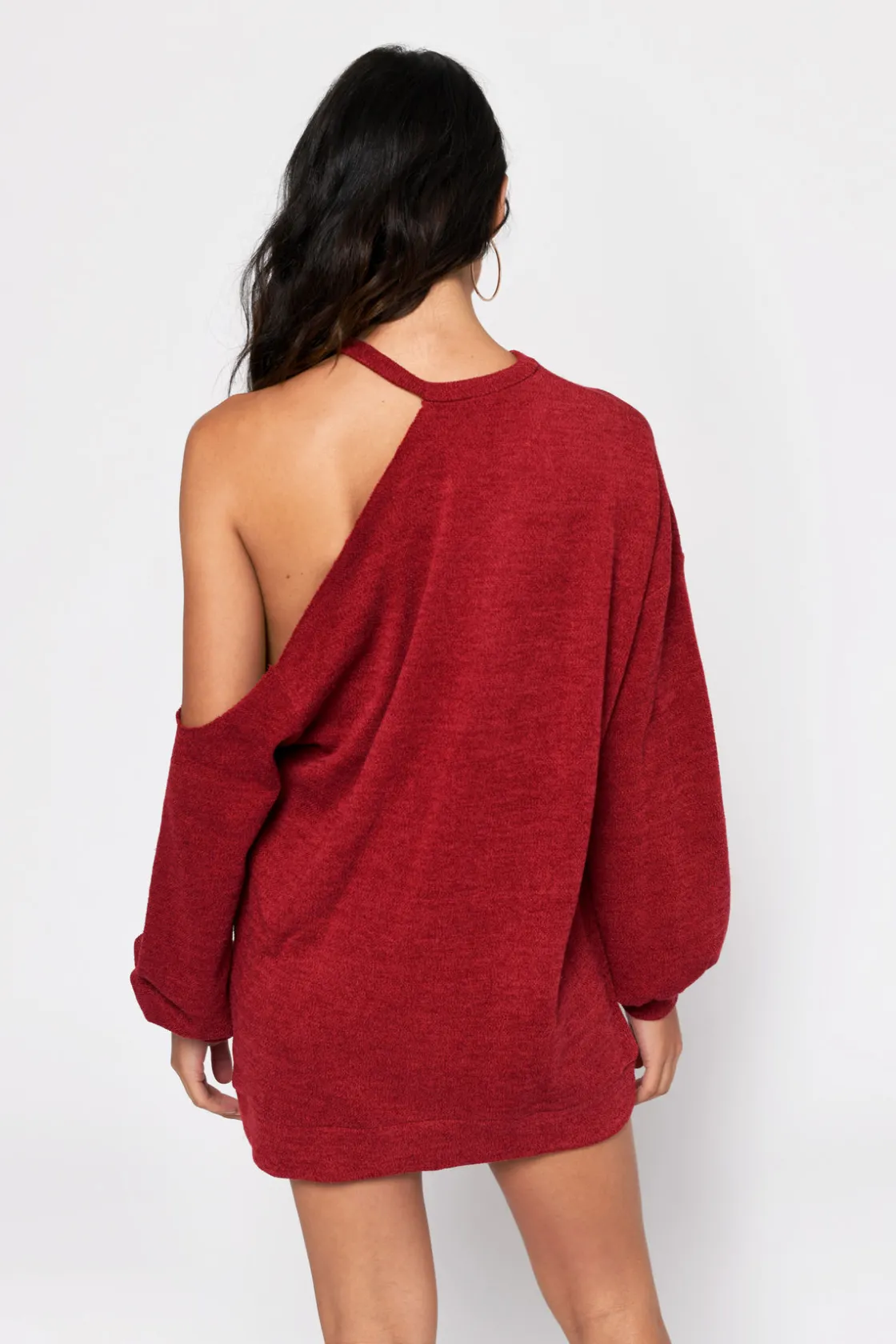 Tobi Carmen Cold Shoulder Cutout Mini Dress -