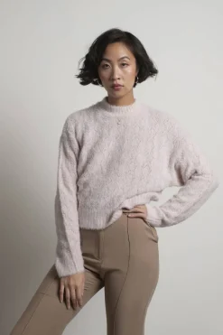 Tobi Casandra Fuzzy Sweater - Pink