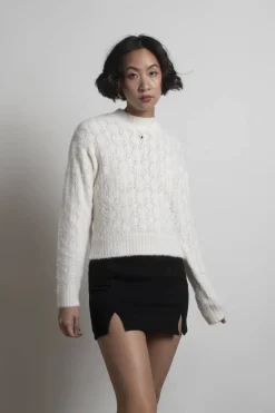 Tobi Casandra Fuzzy Sweater - Pink