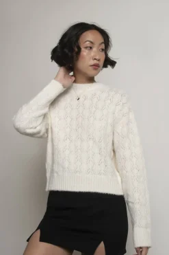 Tobi Casandra Fuzzy Sweater - Pink