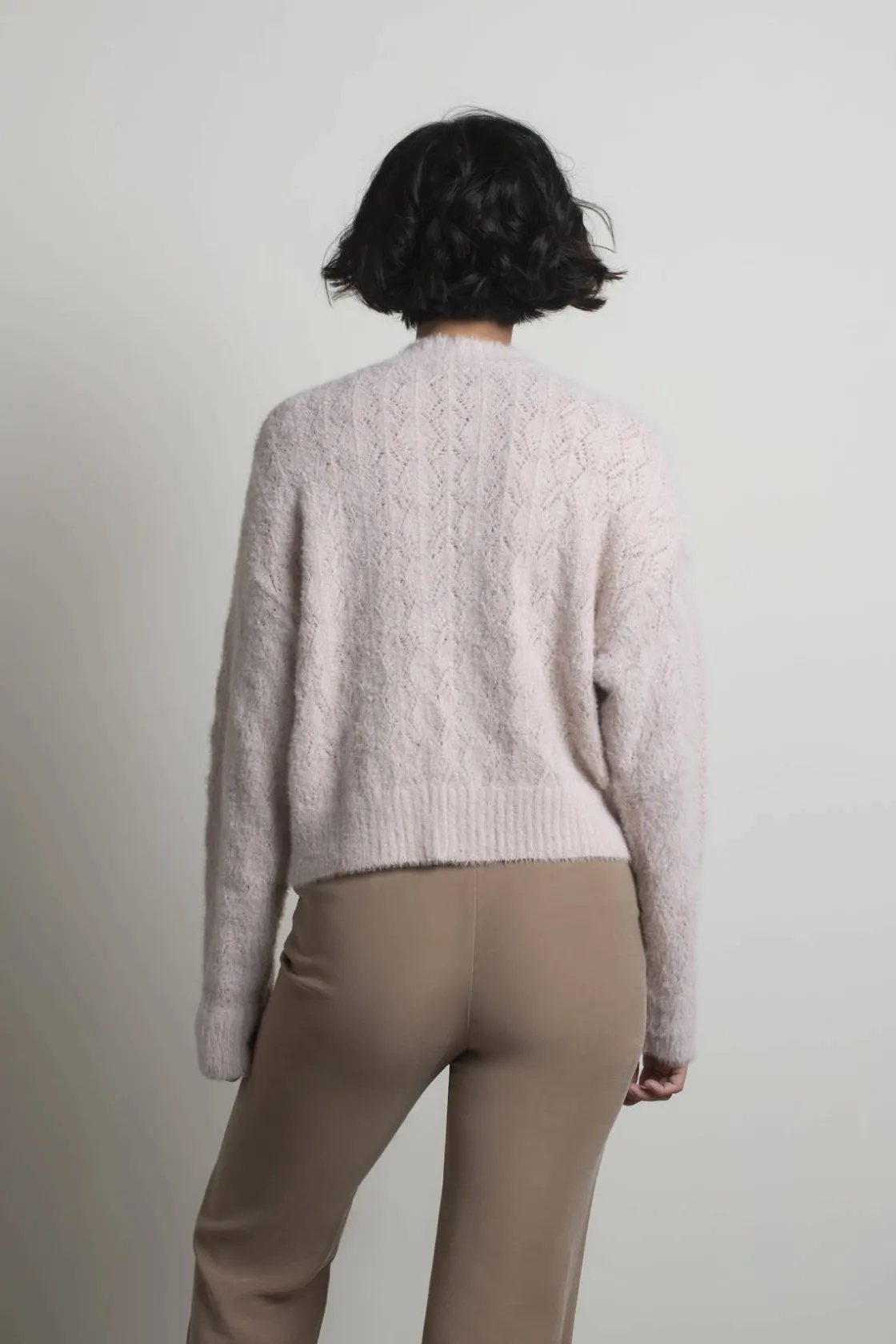 Tobi Casandra Fuzzy Sweater - Pink