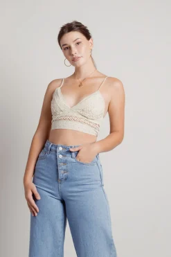 Tobi Catch My Thoughts Eyelet Bralette -