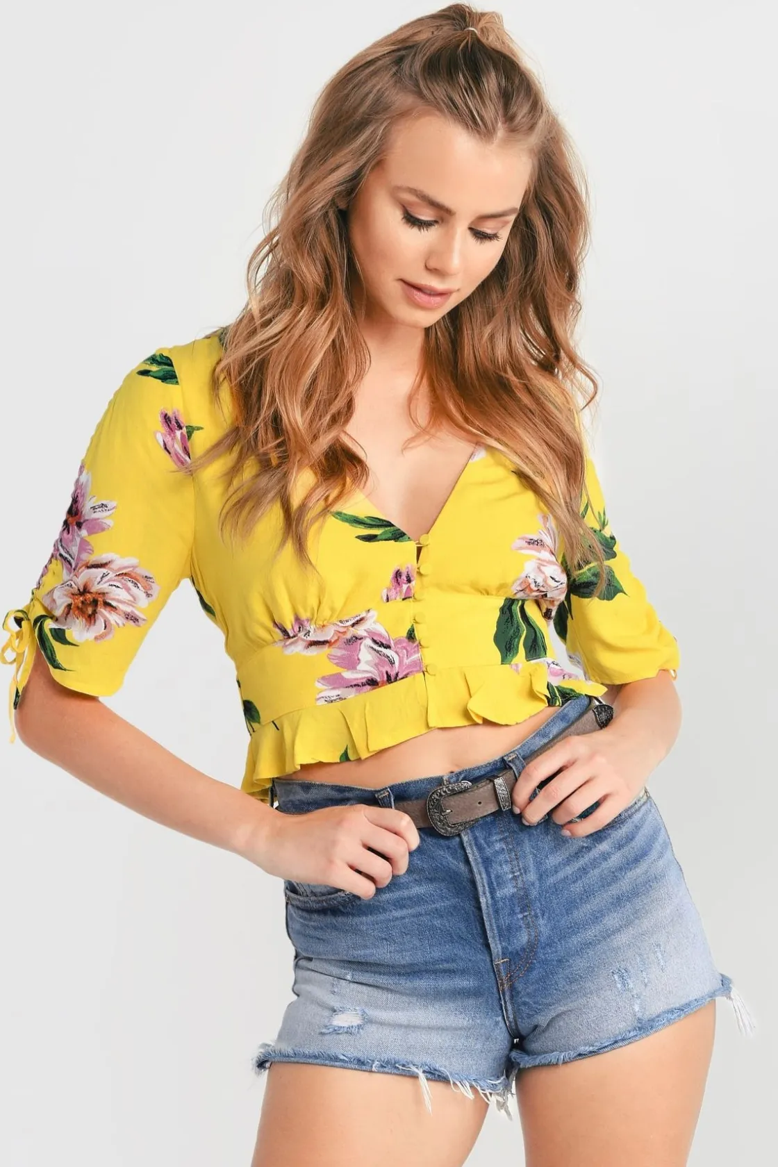 Tobi Catching Feelings Floral Blouse -