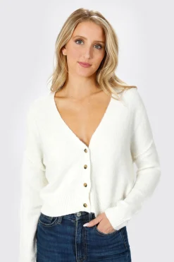 Tobi Cece Crop Cardigan - Green