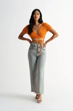 Tobi Center Stage Crop Top - Blue