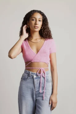 Tobi Center Stage Crop Top - Blue