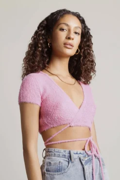 Tobi Center Stage Crop Top - Blue
