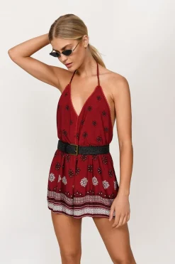 Tobi Cherish Backless Romper -