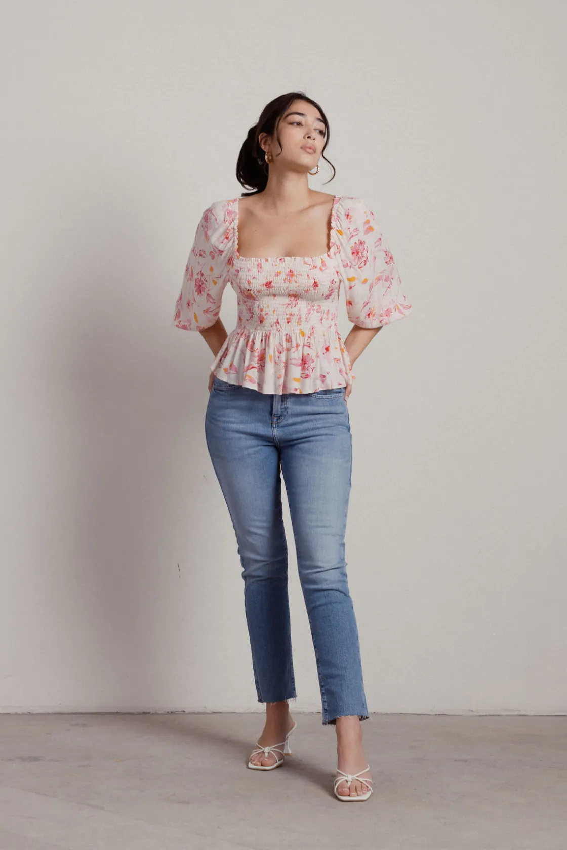 Tobi Cherri Blossom Floral Blouse -
